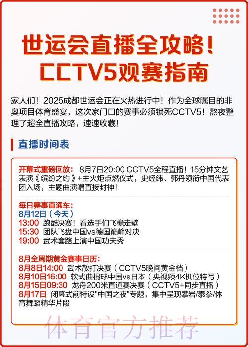 世界杯网络直播完整指南：CCTV5高清全程观看攻略